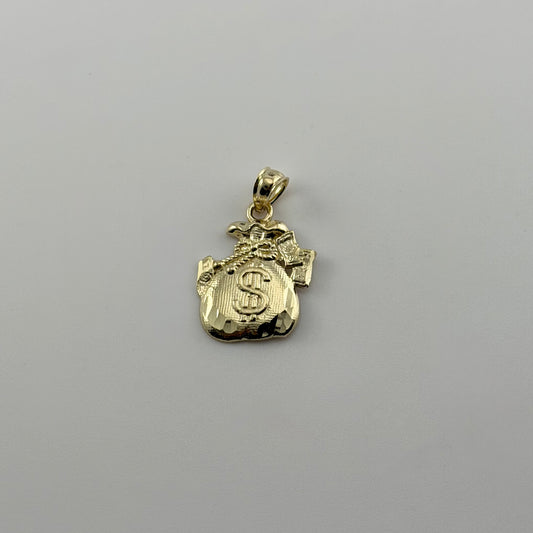 10k Gold Mini Moneybag 2 Charm