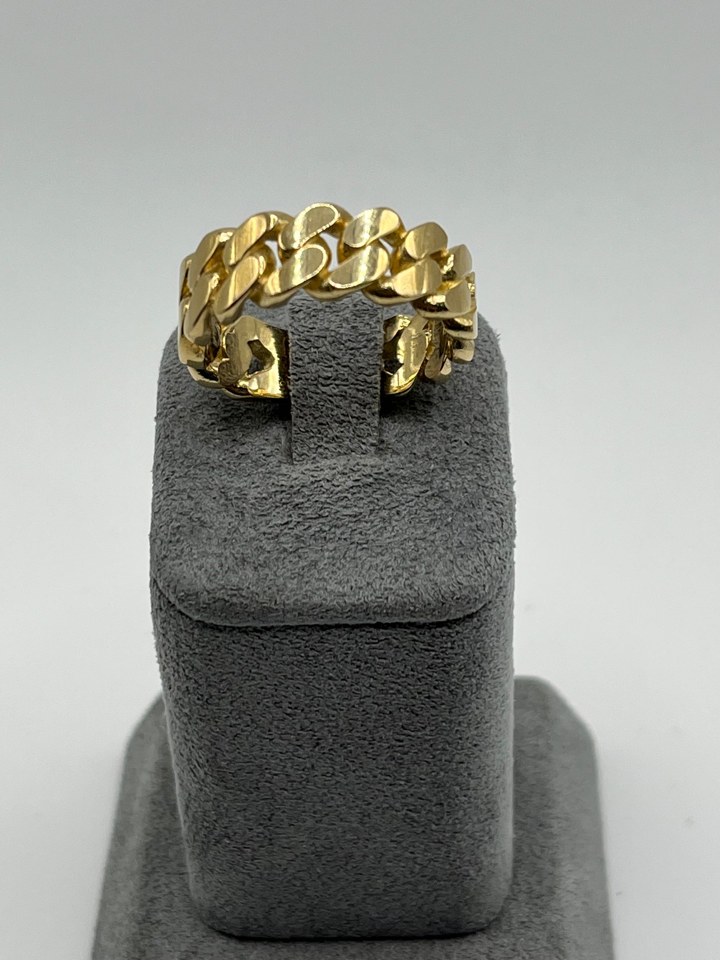 10K Solid Gold Miami Cuban Ring