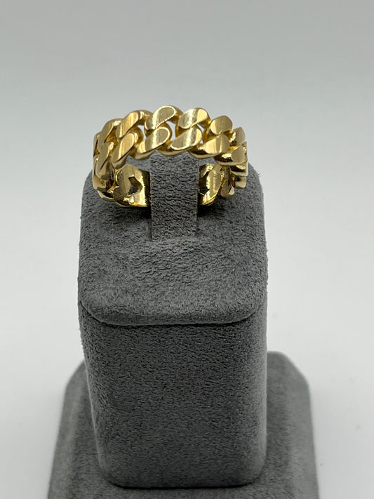 10K Solid Gold Miami Cuban Ring