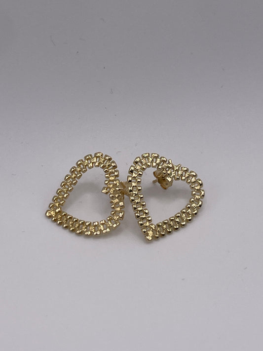 10K Gold RX Heart Earrings (small)