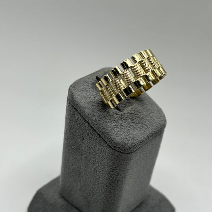10K Gold RX Band Ring | Width: 9mm