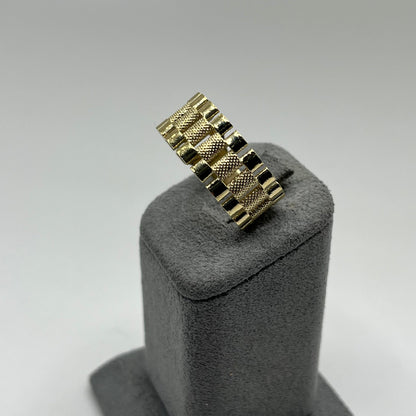 10K Gold RX Band Ring | Width: 9mm