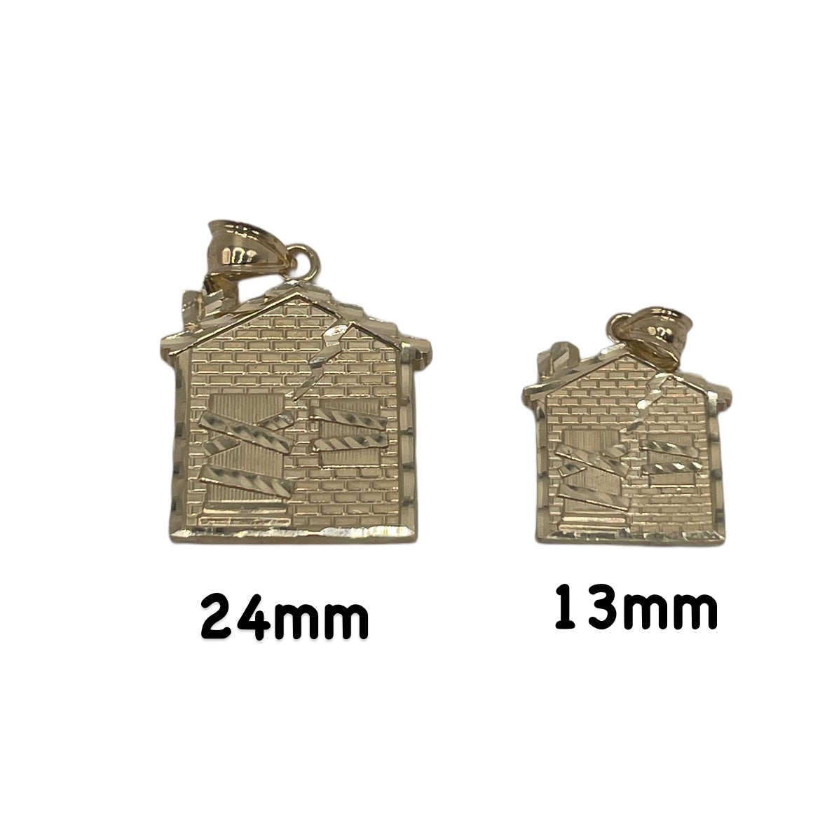 10K GOLD TRAP HOUSE CHARM (24mm)