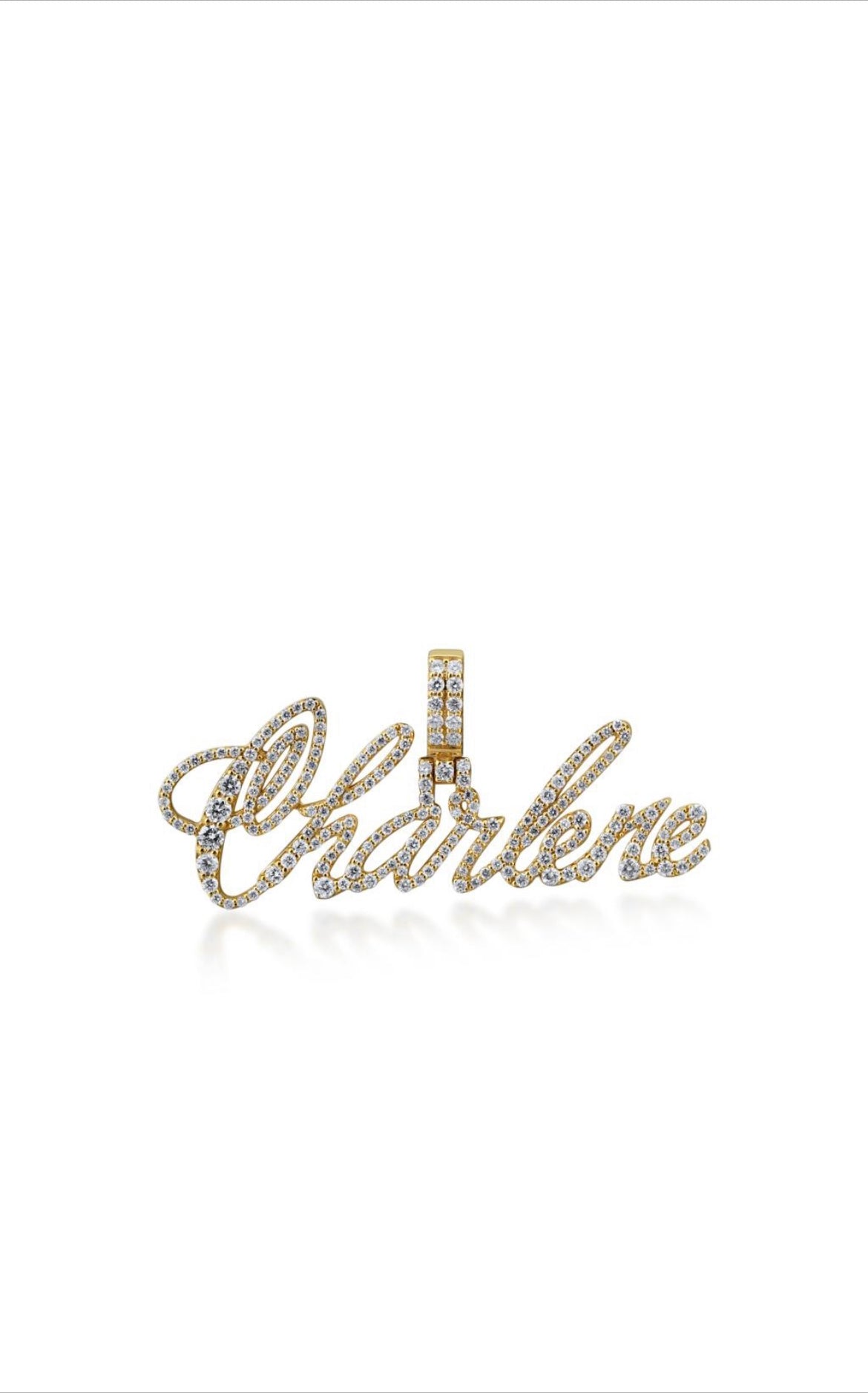 10K GOLD DIAMOND NAMEPLATE 1