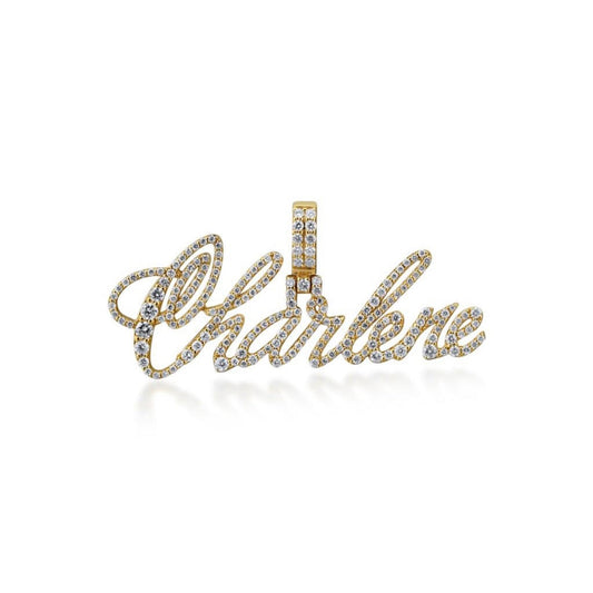 10K GOLD DIAMOND NAMEPLATE 1
