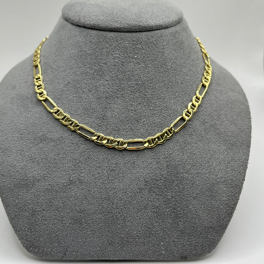 10k Gold 5mm Hollow Figucci Chain
