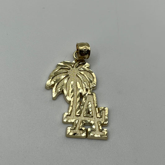 10k Gold LA Palm Tree Charm (Small)
