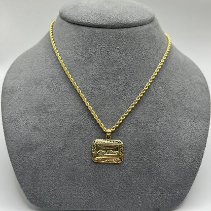 10K Gold Last Supper Nugget Pendant | Face Size: 18mm