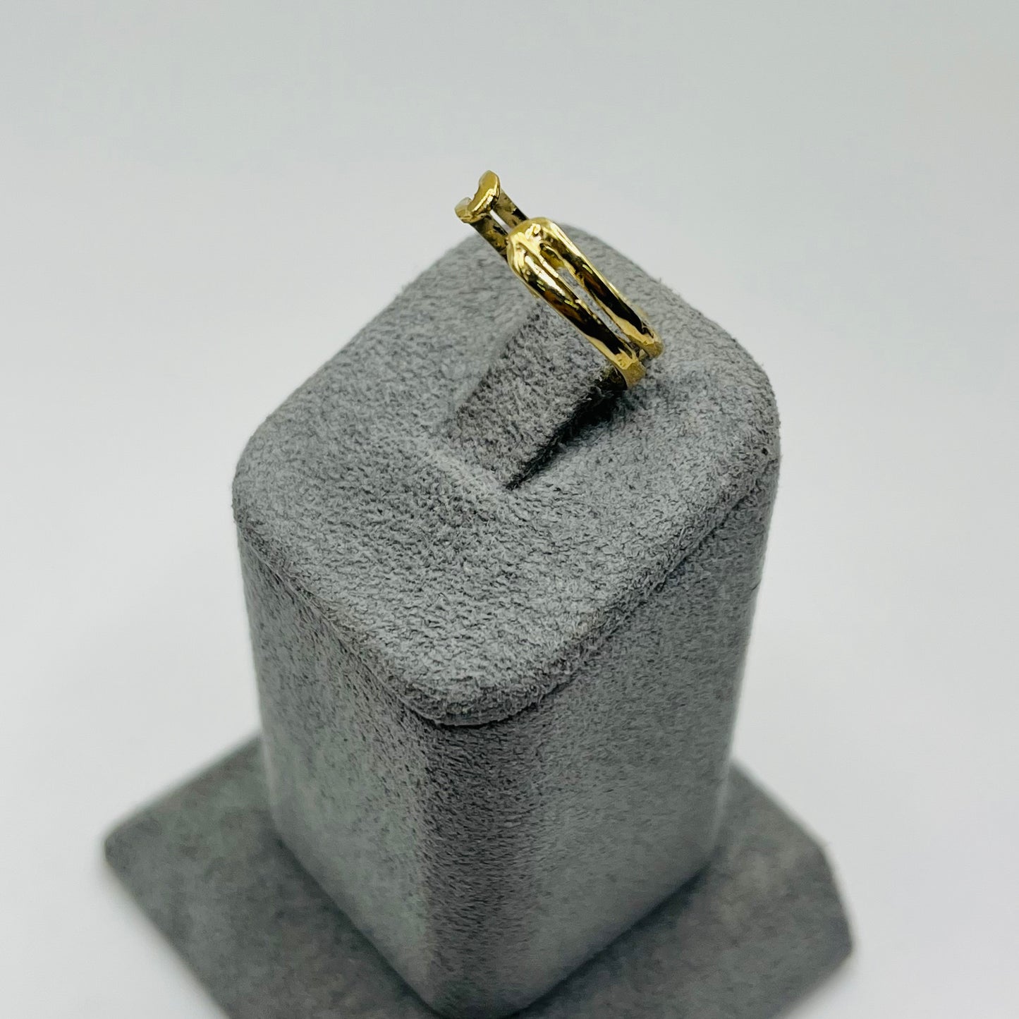 10k Gold Two Band Cz Toe Ring
