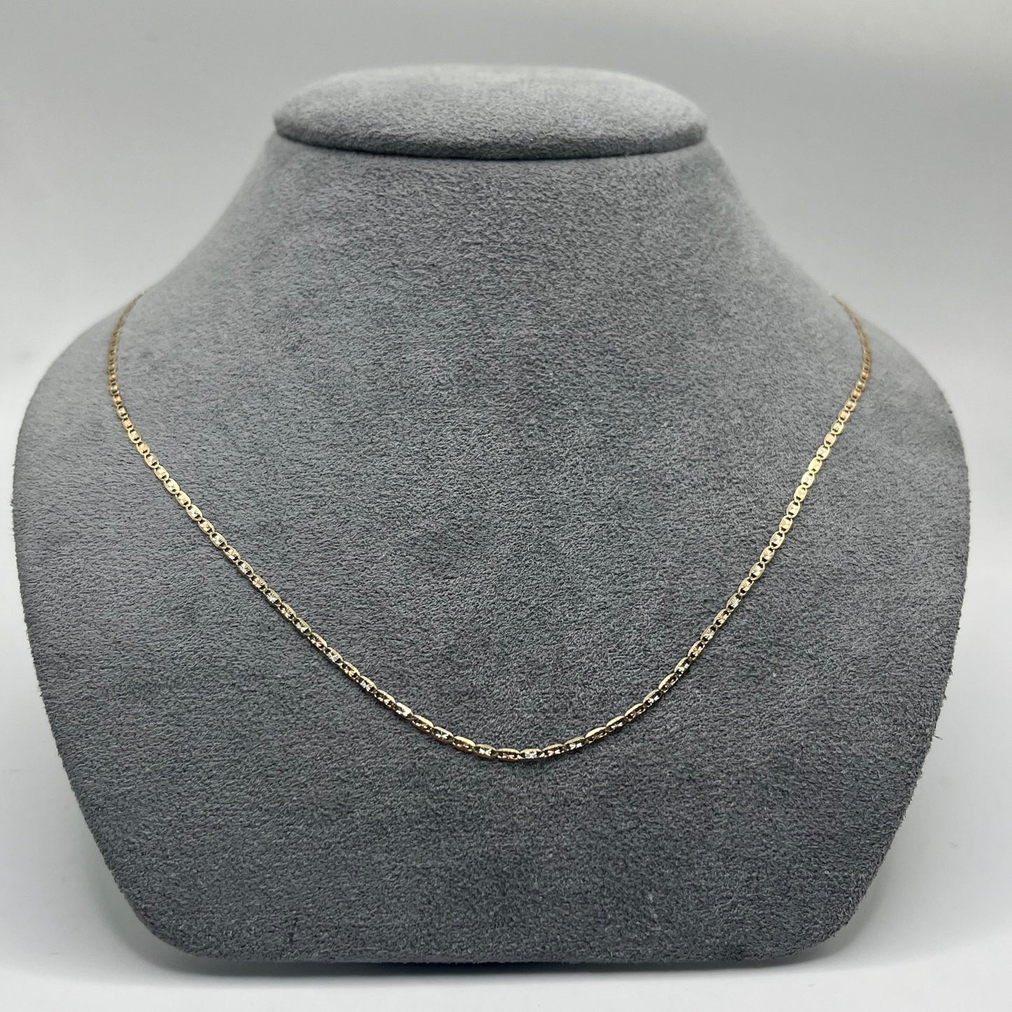 14K Gold Tri-Color Valentino Chain | Width: 1.5mm