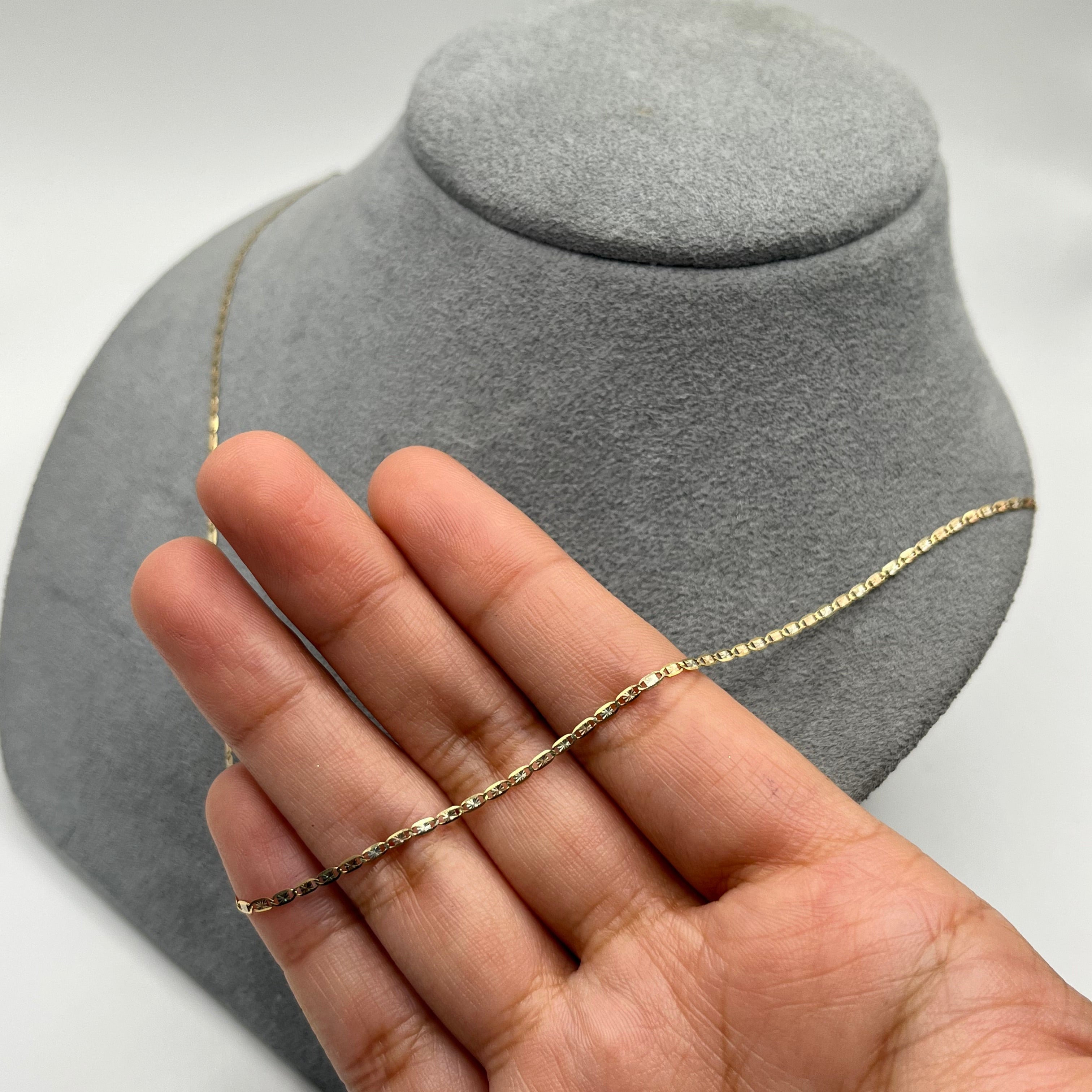 14K Gold Tri-Color Valentino Chain - Real Genuine Gold – Candy