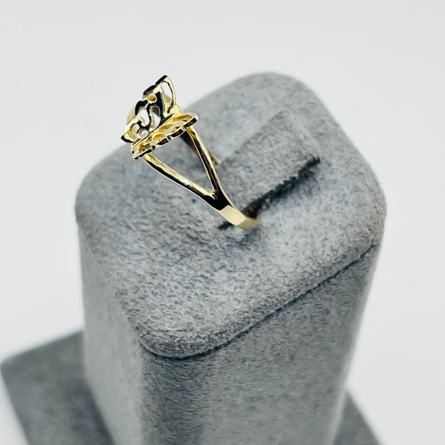 10K Gold Dainty Butterfly Ring