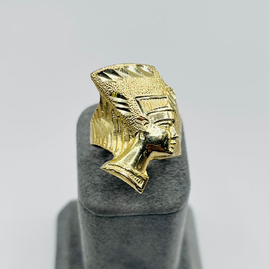 10k Gold Chunky Nefertiti Ring