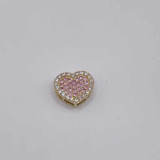 10K Gold Pink Heart Charm for RX chains (Sm)