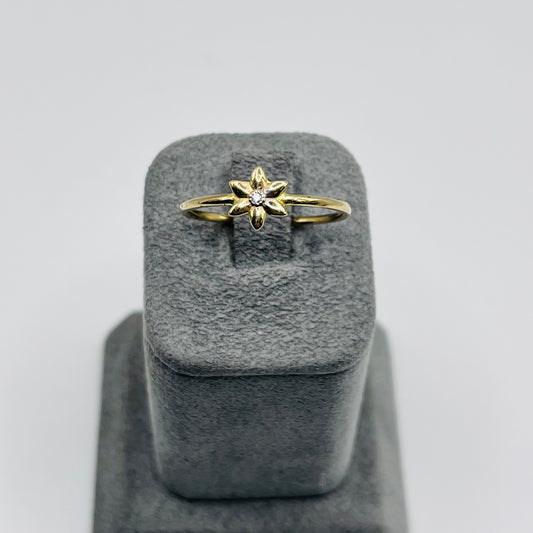 10K Gold Sunflower Ring