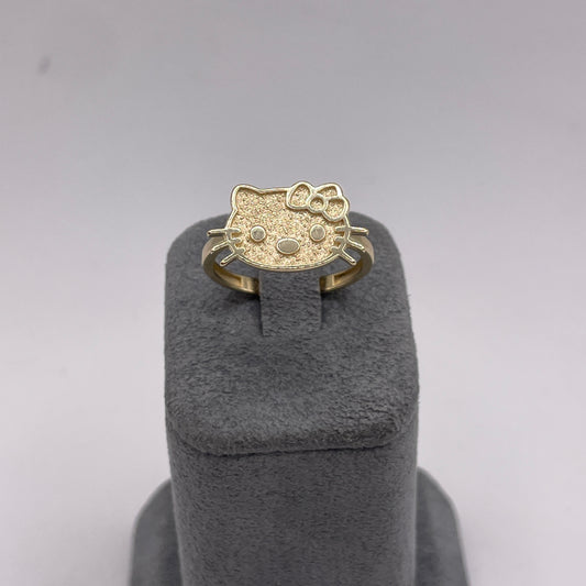 10K Gold Kitty Ring (sm)