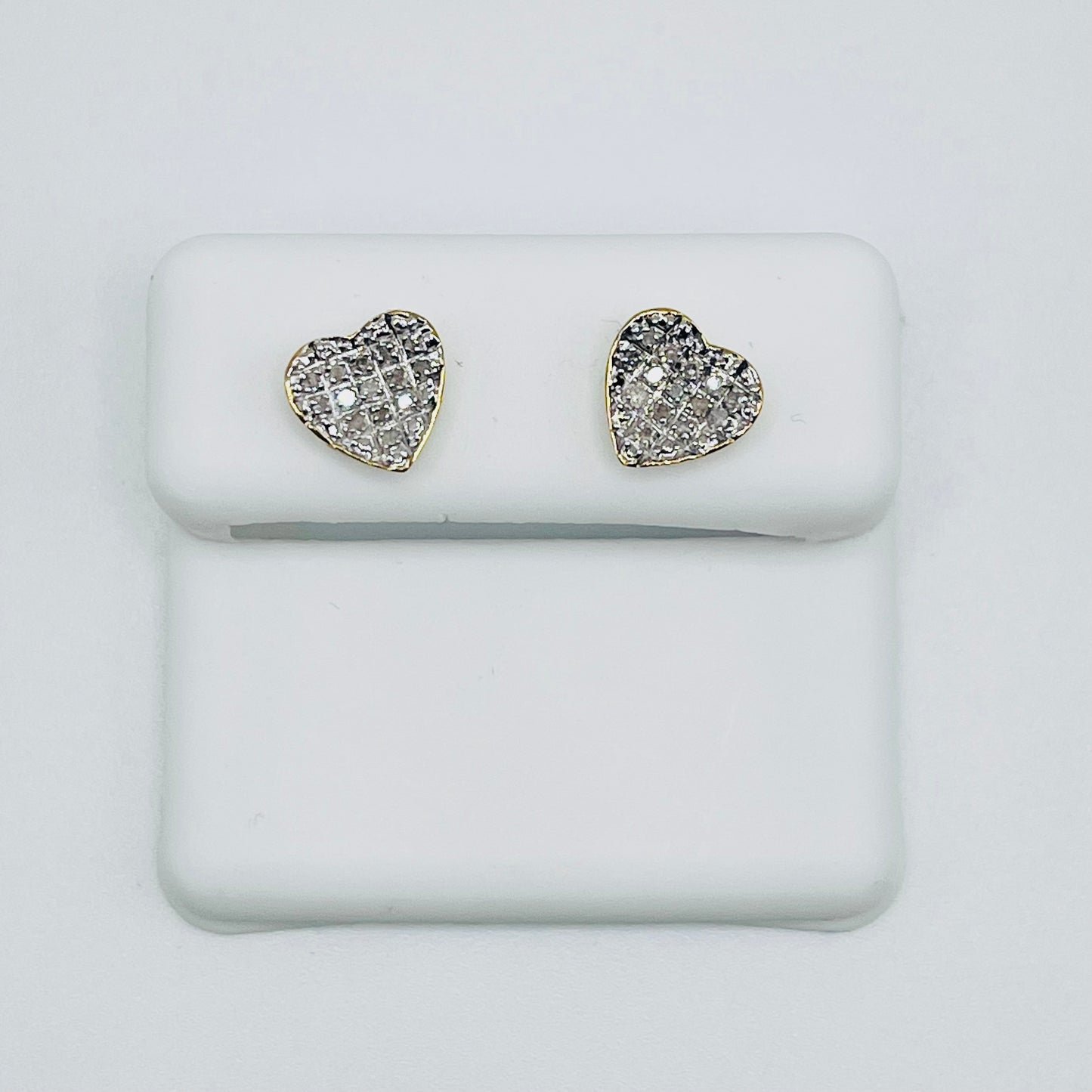 Diamond Inverted Heart Earrings 0.10ctw