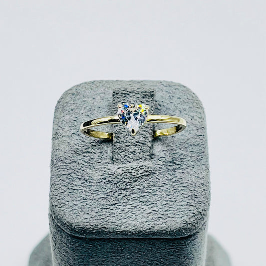 10K Gold Heart Promise Ring