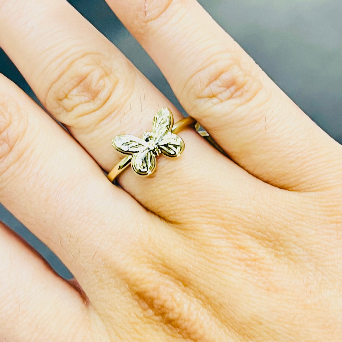 10K Gold Butterfly Ring