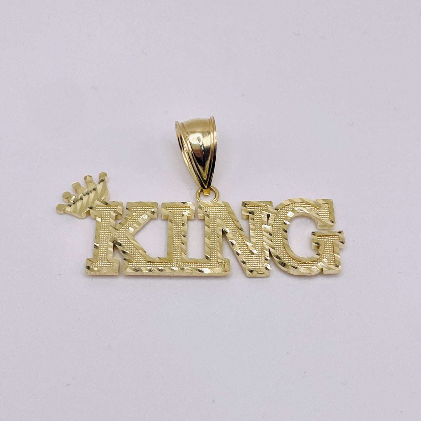 10K Gold King Charm (L)