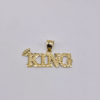 10K Gold King Pendant (Sm)