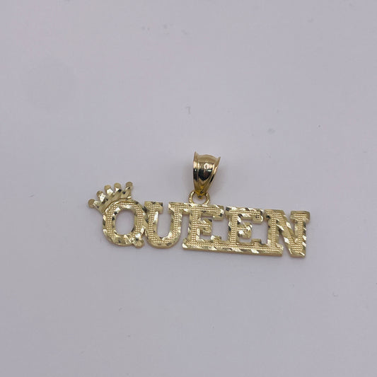 10K Gold Queen Charm (L)