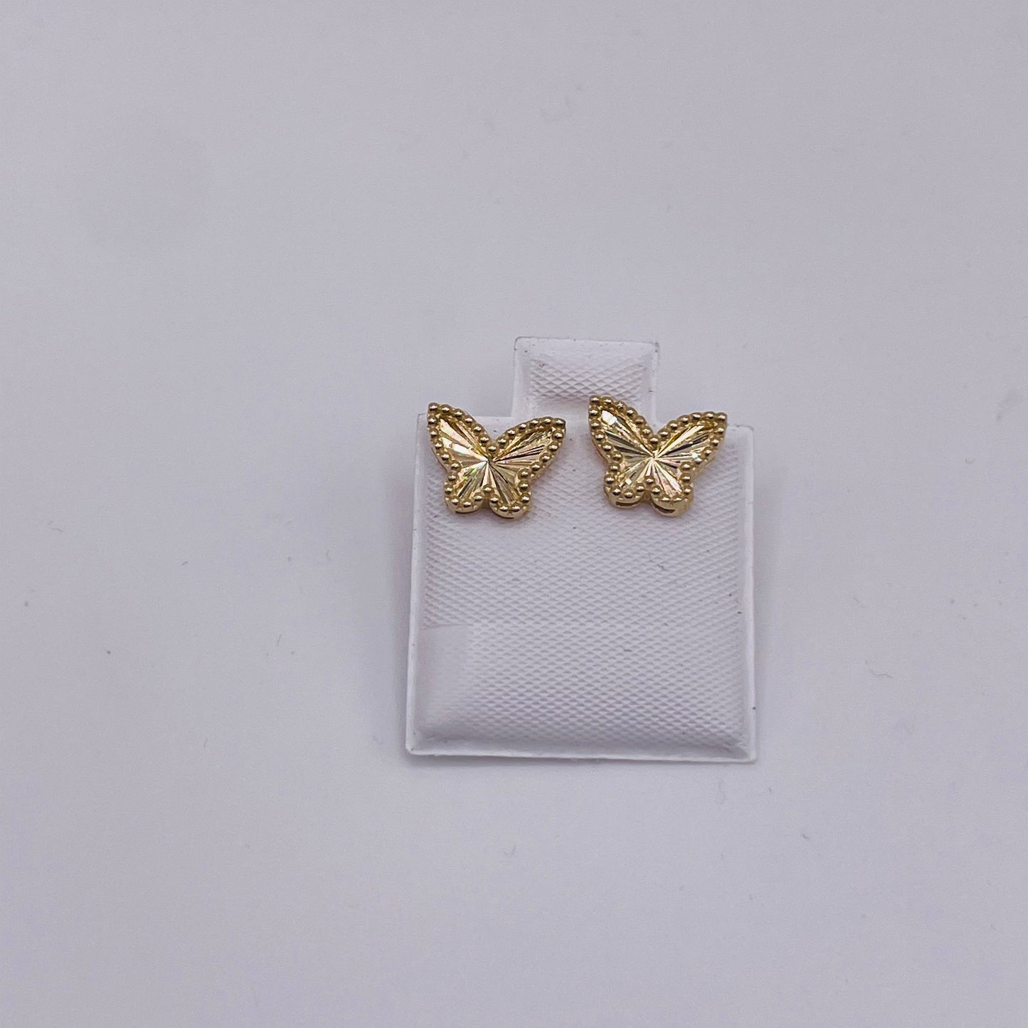 10K Gold Fancy  Butterfly Earrings