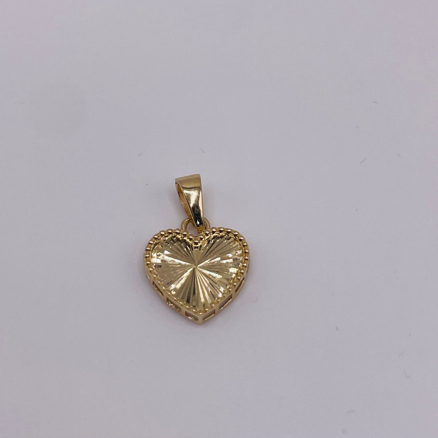 10K Gold Fancy Heart Charm