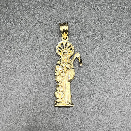 10K Gold Santa Muerte Charm