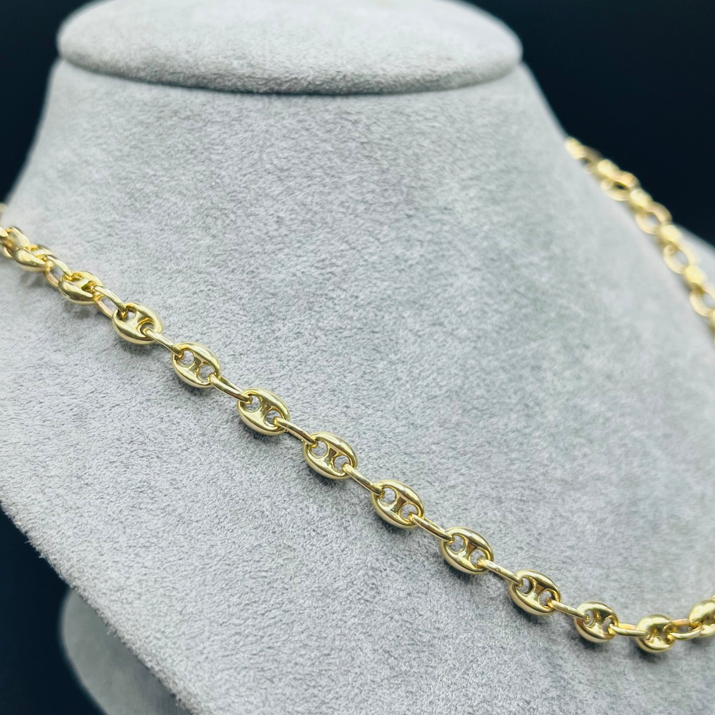 10K Gold 5mm Puff Link Chain