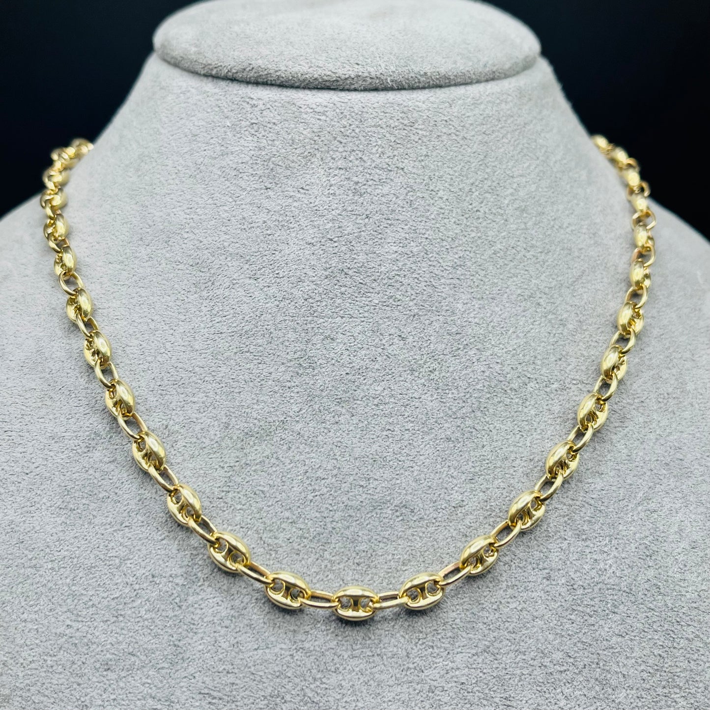 10K Gold 5mm Puff Link Chain