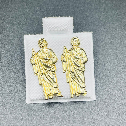 10K Gold San Judas Earrings