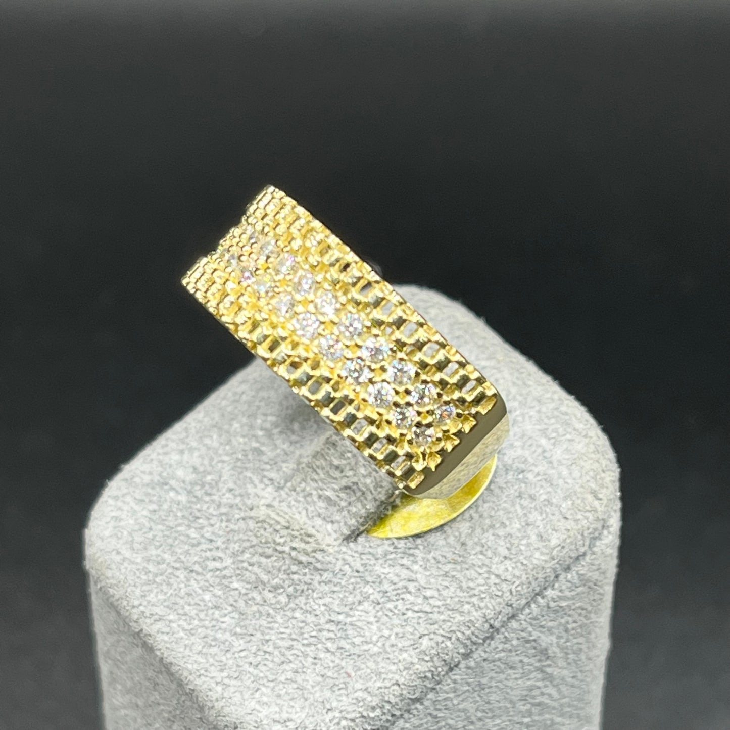 10K Gold Men's RX CZ band