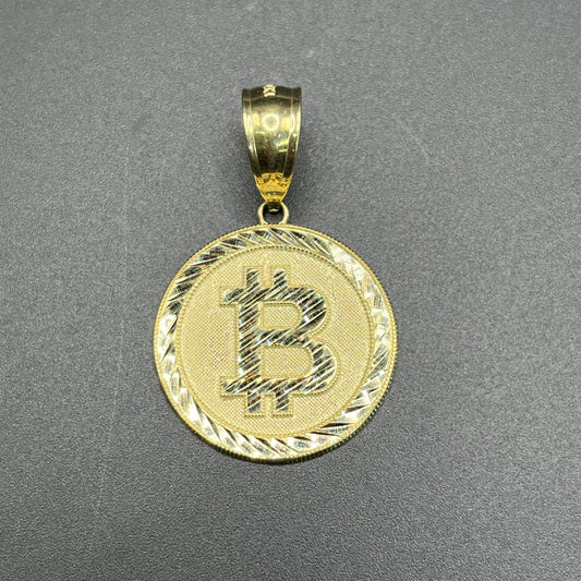 10K Gold Bitcoin Charm