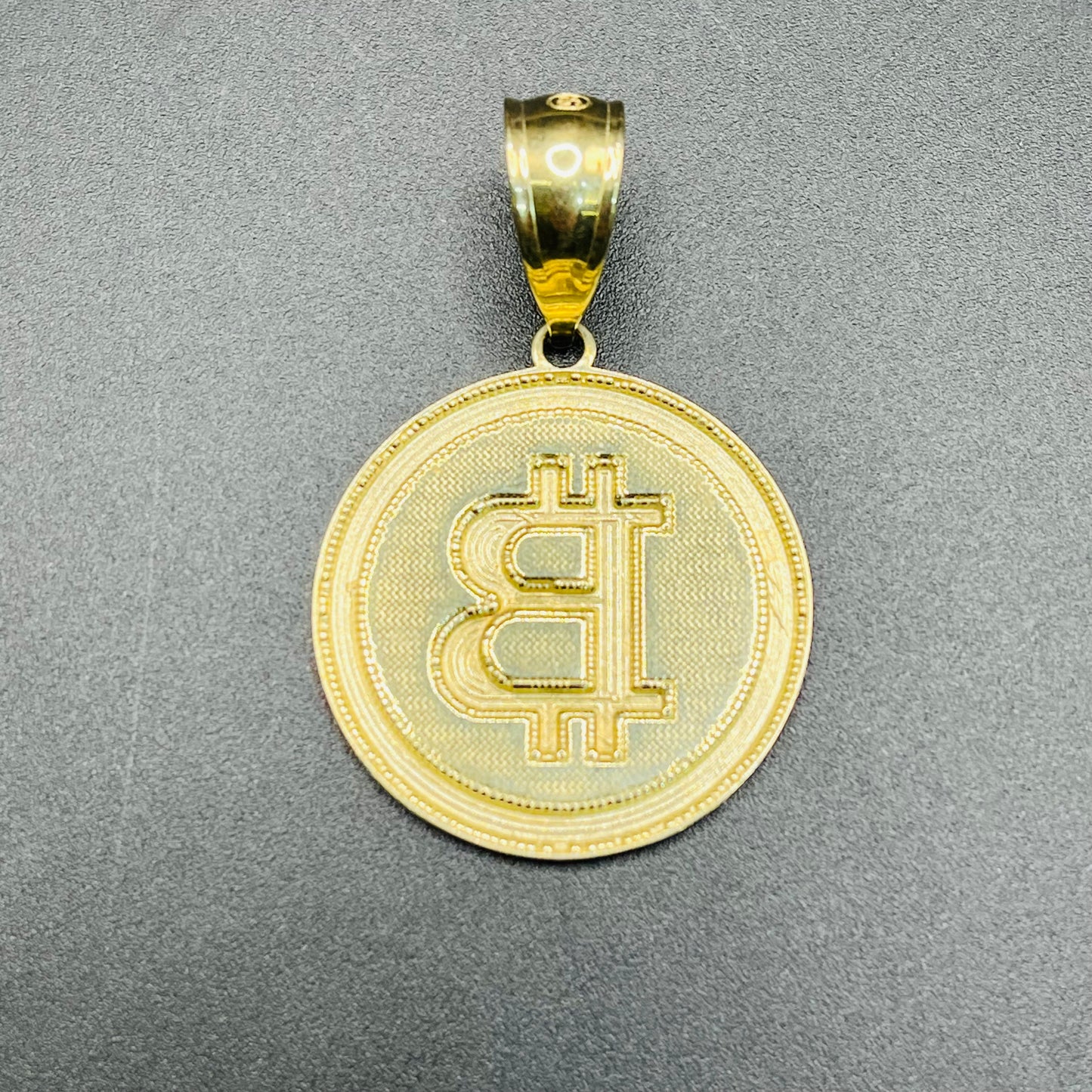 10K Gold Bitcoin Charm