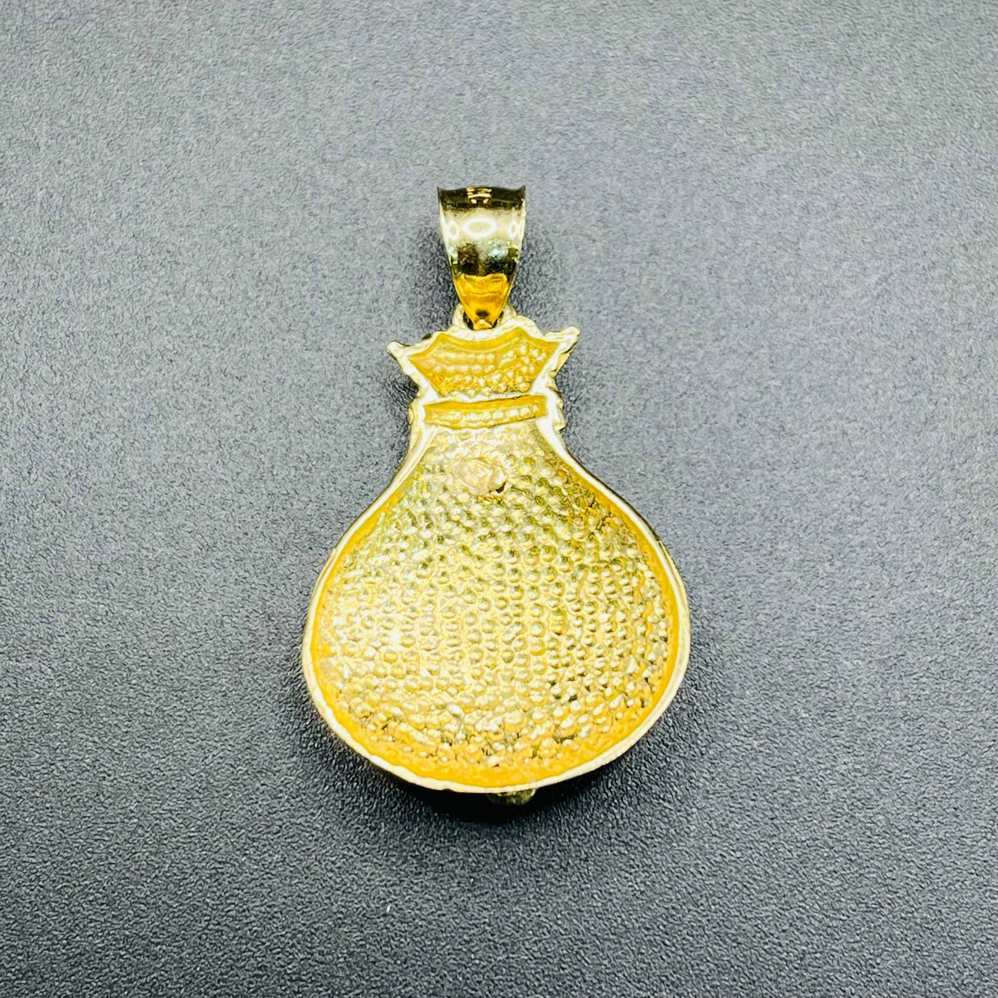 10K Gold Moneybag Charm with CZ's