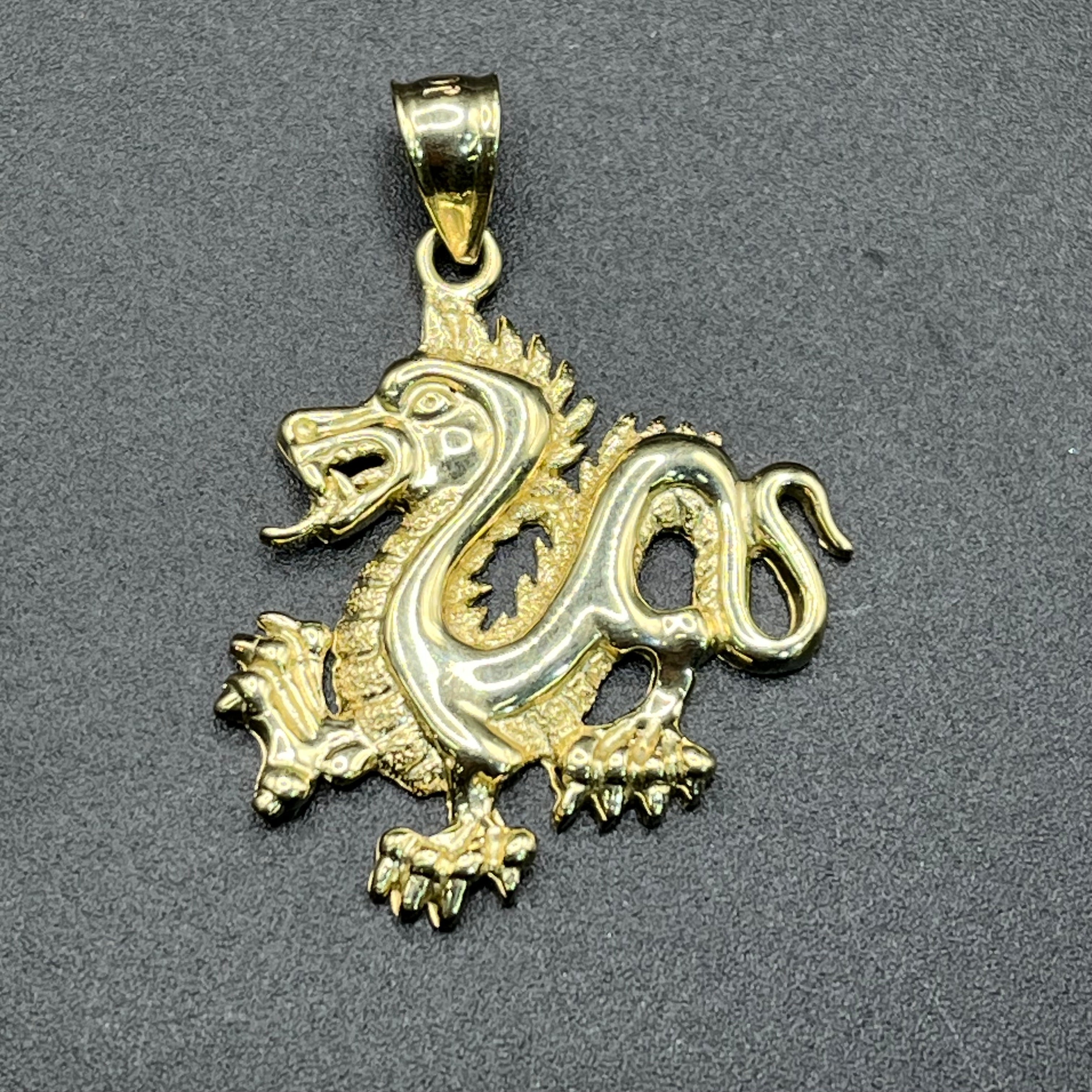 10k Gold Dragon Charm – Candy Jewelers