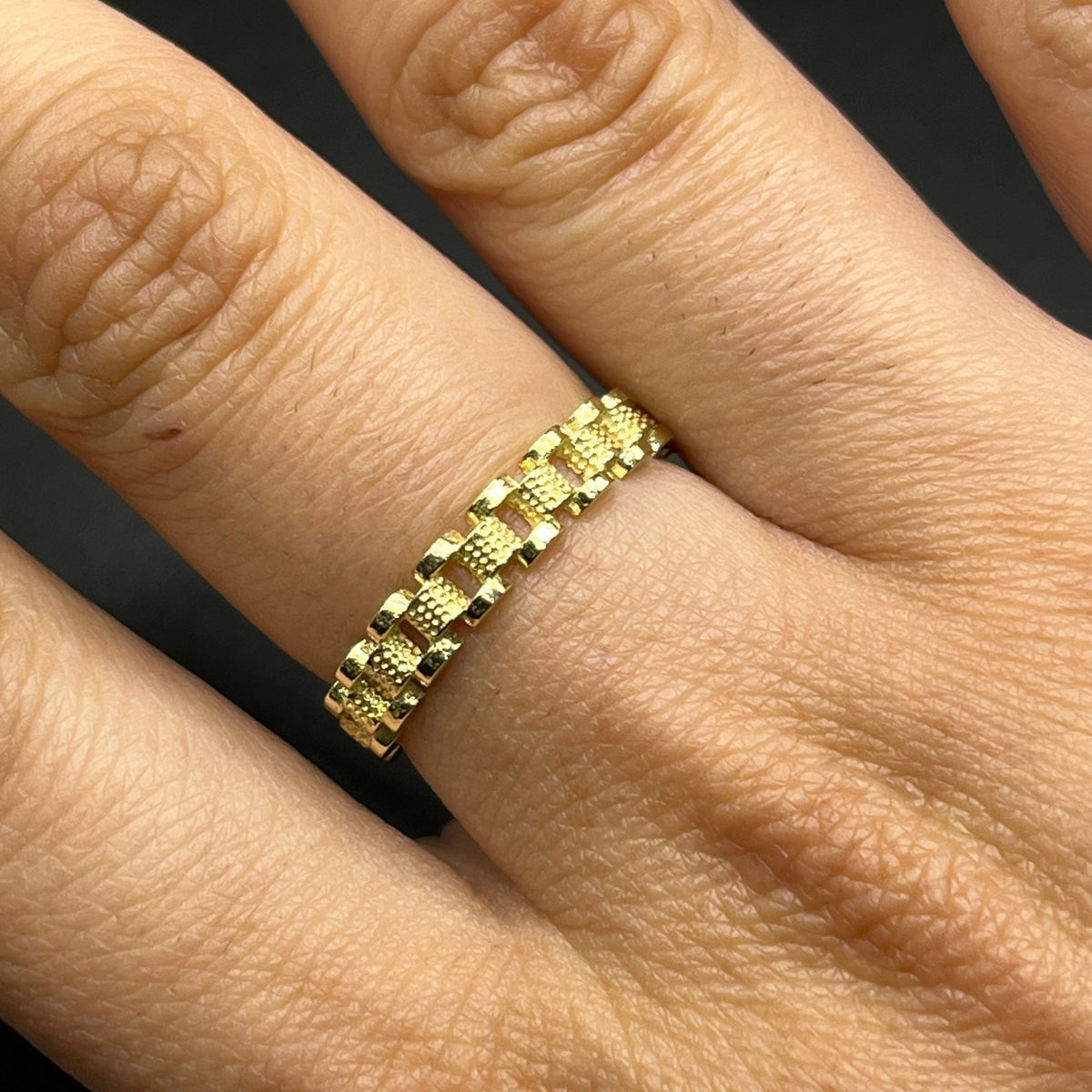 10K Gold RX Band Ring | Width: 3.5mm