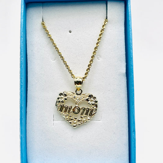 10K GOLD HEART MOTHERS DAY SET