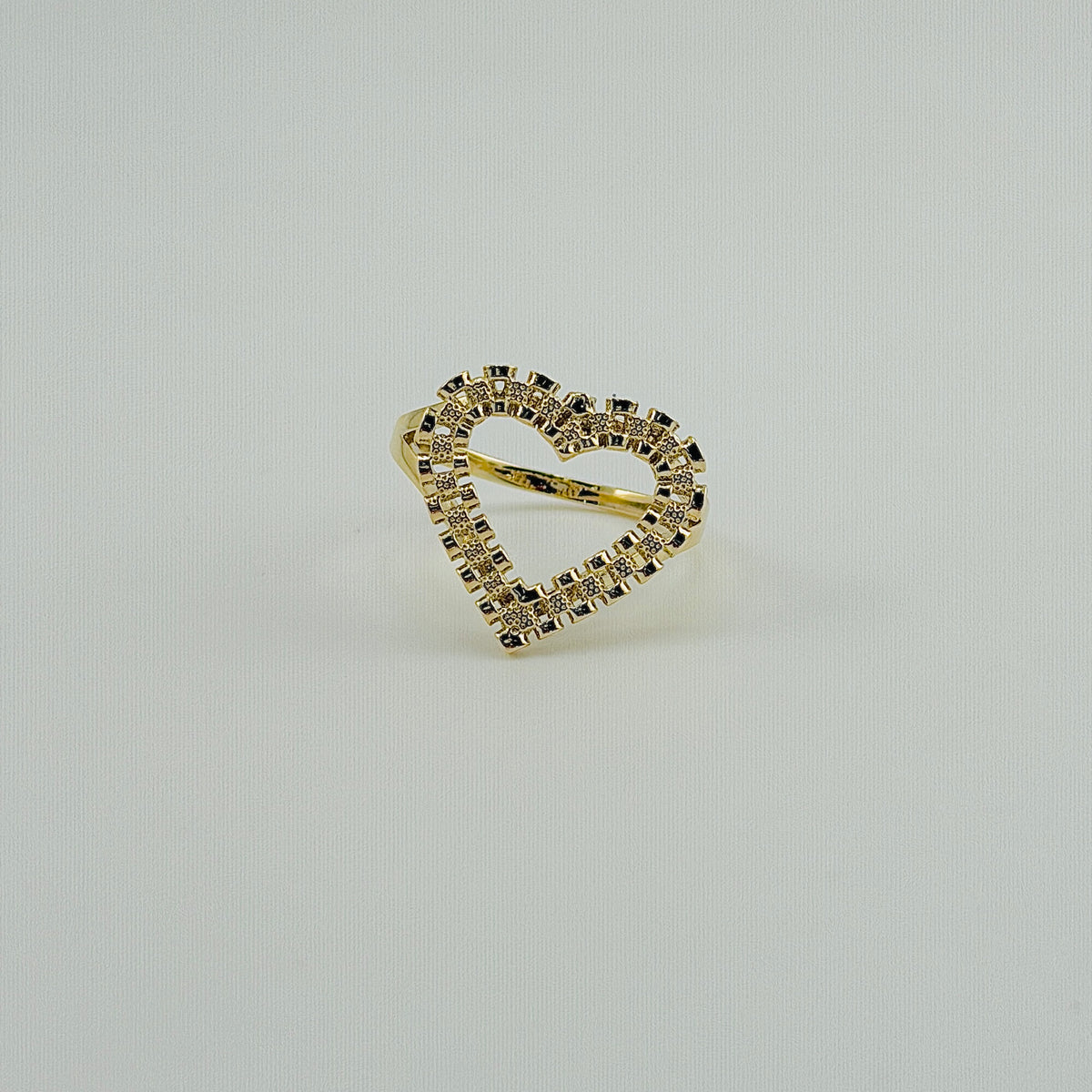 10k Gold Rx Open Heart Ring