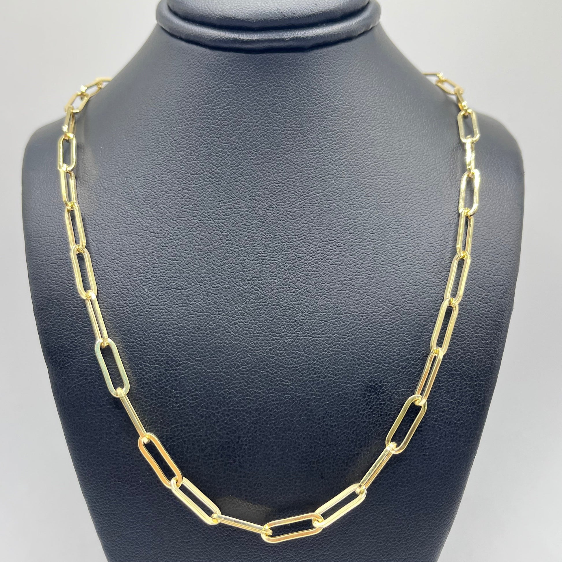 14K Gold Paperclip Chain | Width: 4.5mm