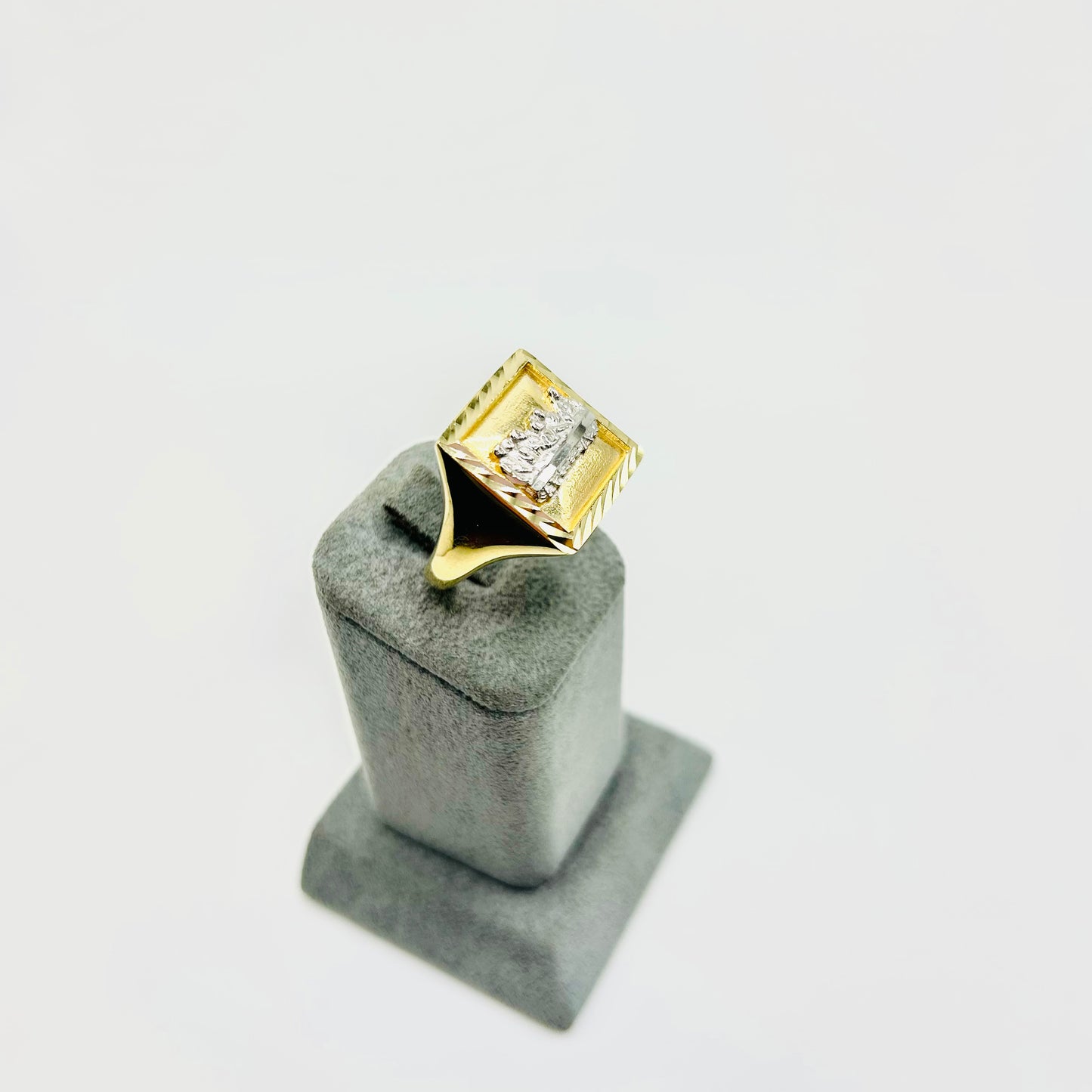 10K Gold Square  Men's Last Supper Ring