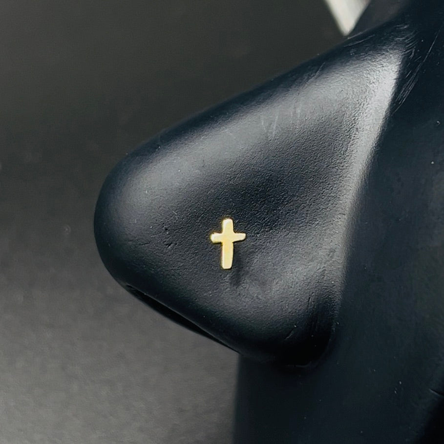 14K Gold Cross Nose Ring