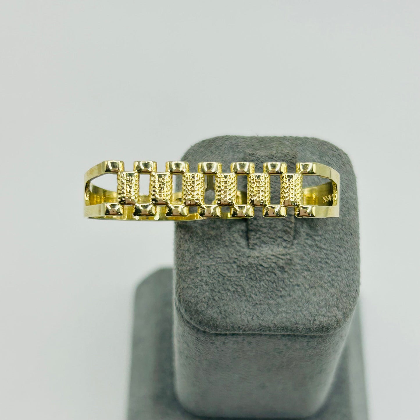 10K Gold Two Finger RX Ring | Width: 7.5mm