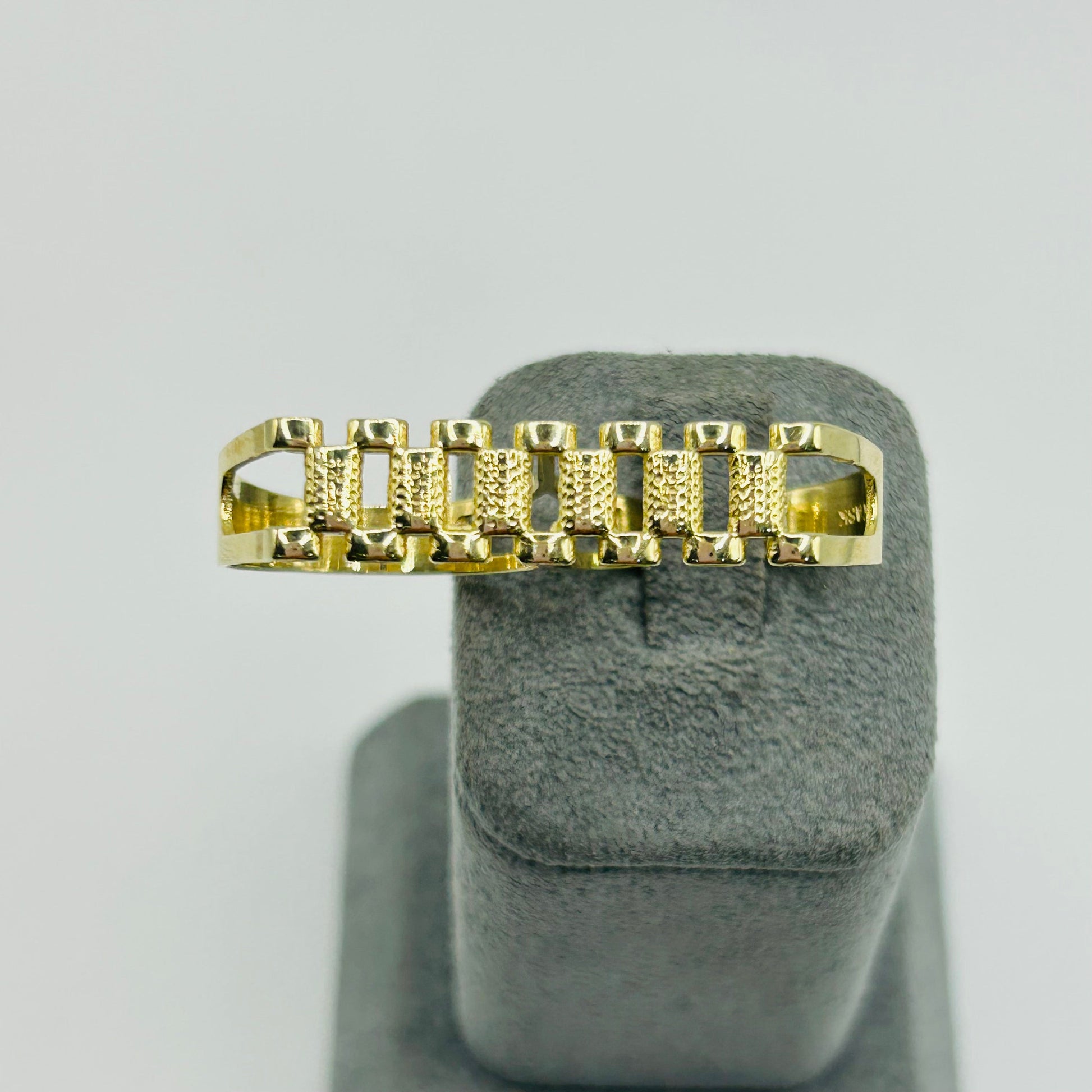 10K Gold Two Finger RX Ring | Width: 7.5mm