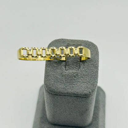 10K Gold Two Finger RX Ring | Width: 5mm