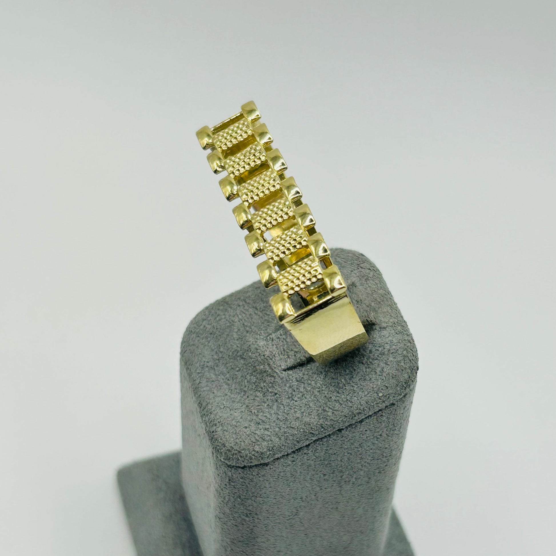 10K Gold Two Finger RX Ring | Width: 9.5mm