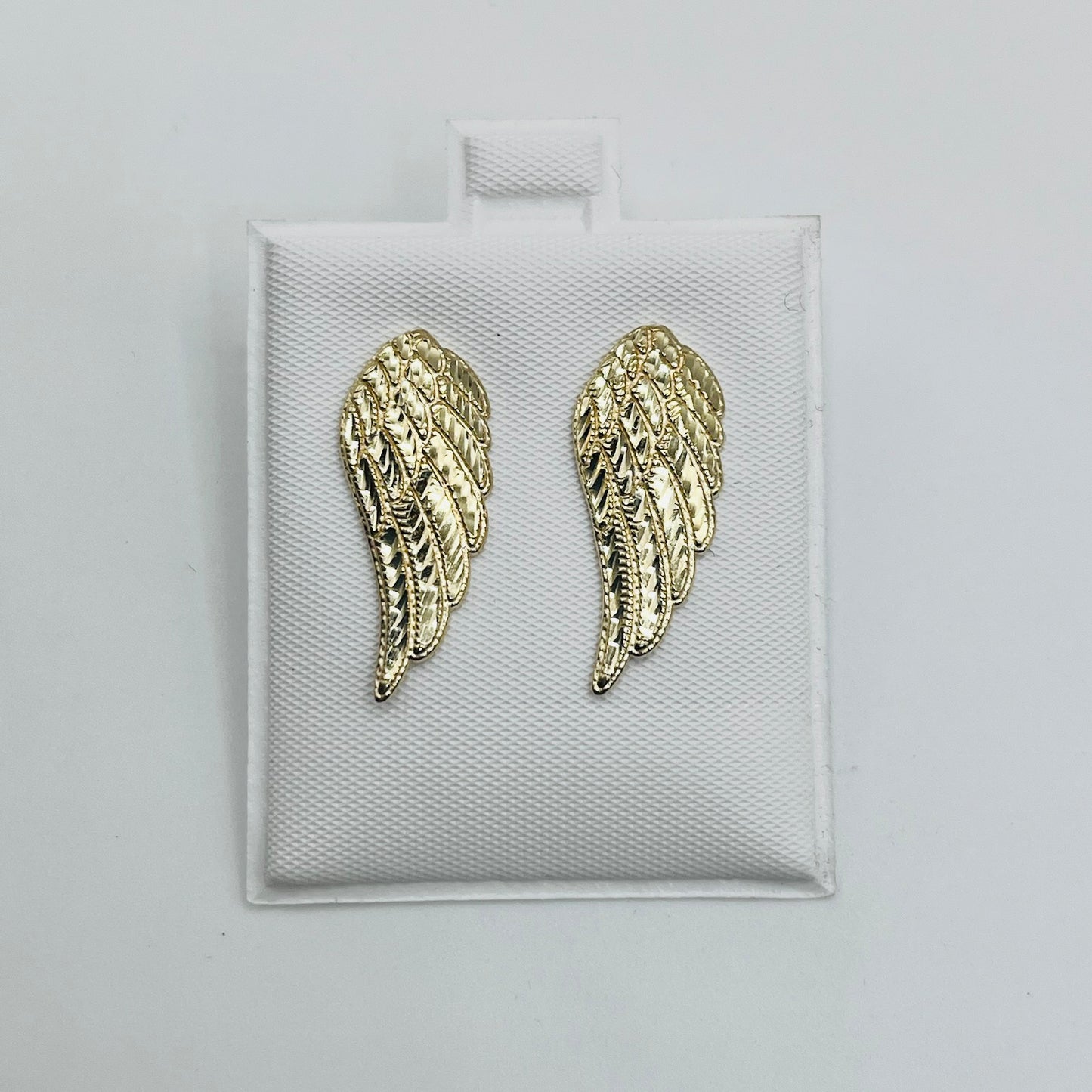 10K Gold Angel Wing Earrings