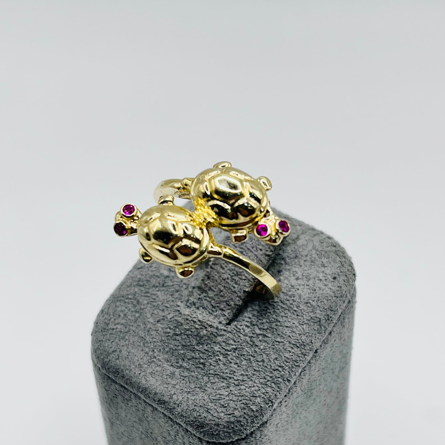 10K Gold Double Turtle Ring