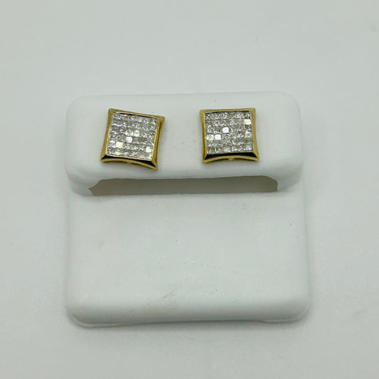 10KY Diamond Kite Earrings